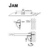 Jam Clips Rustic Gold