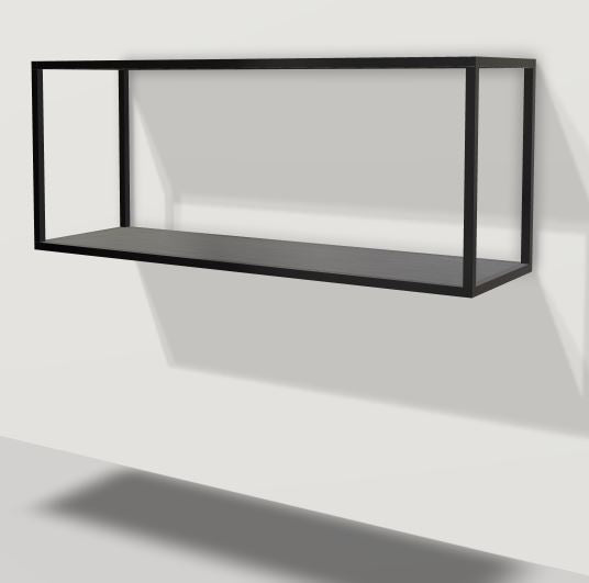 LIUM XL 1x1 Wall Mounted Unit Ash Black/Black 890x360x270mm