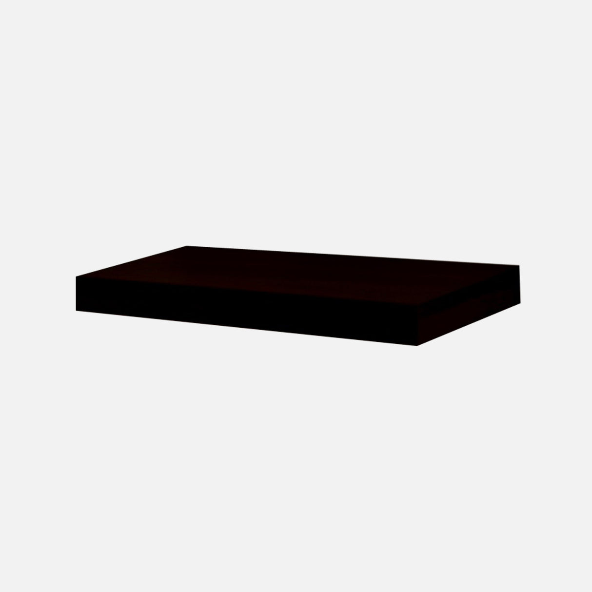 European Made Floating Shelf Luna Matte Black 570x250x50mm