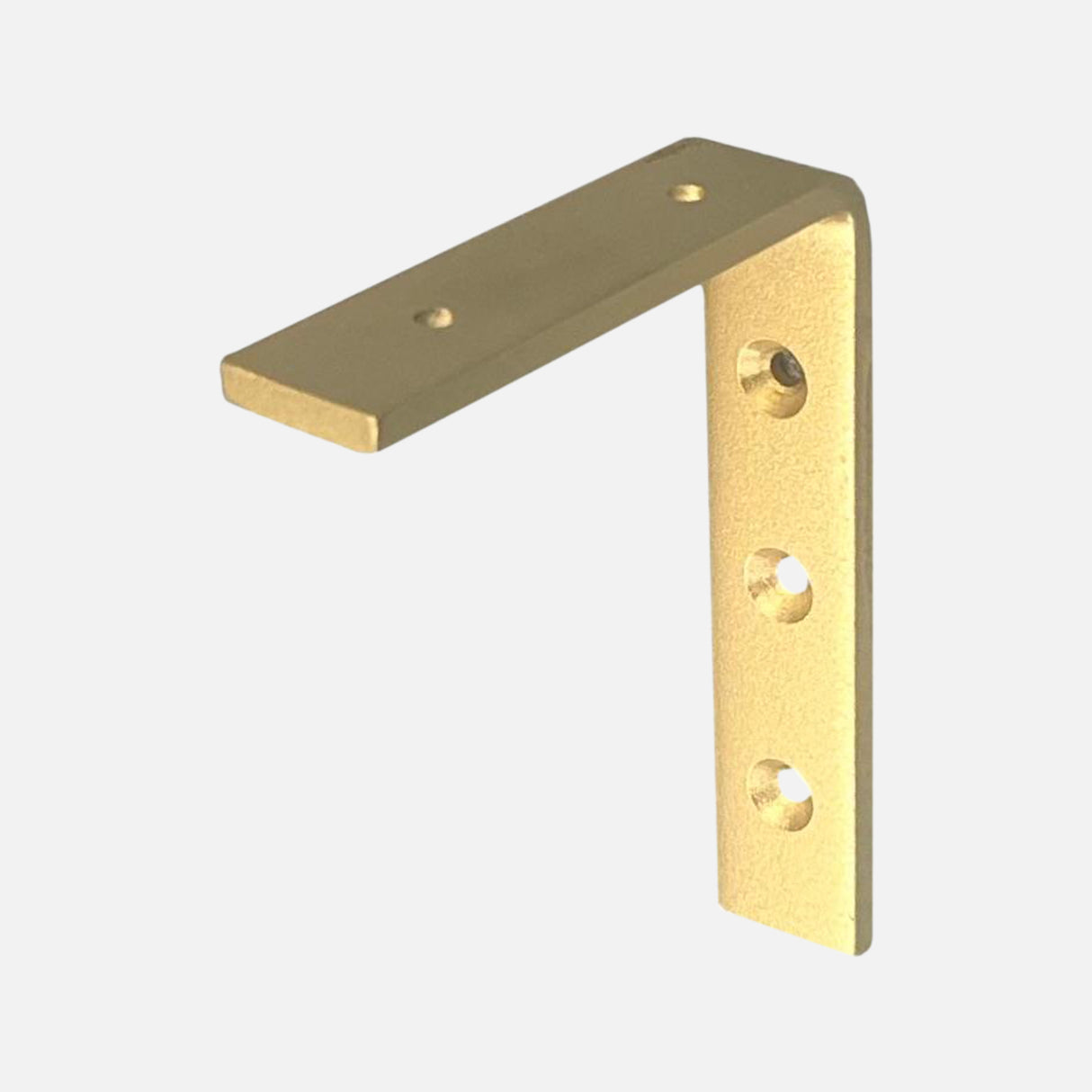 Strong Steel Shelf Bracket Gold 100x125x25mm