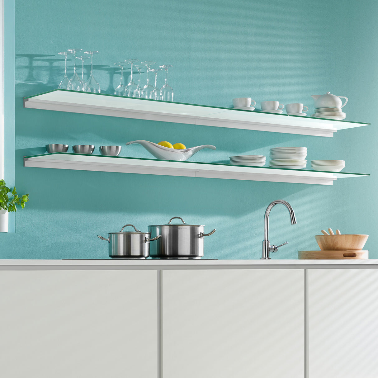 Glass Shelf Kit 1150x200x10mm