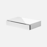 Floating Shelf With Drawer Gloss White 450x250x80mm