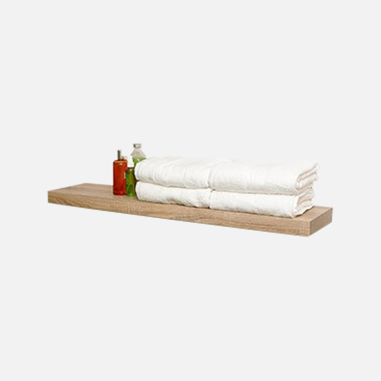 Floating Shelf Kit Oak 1150x250x50mm