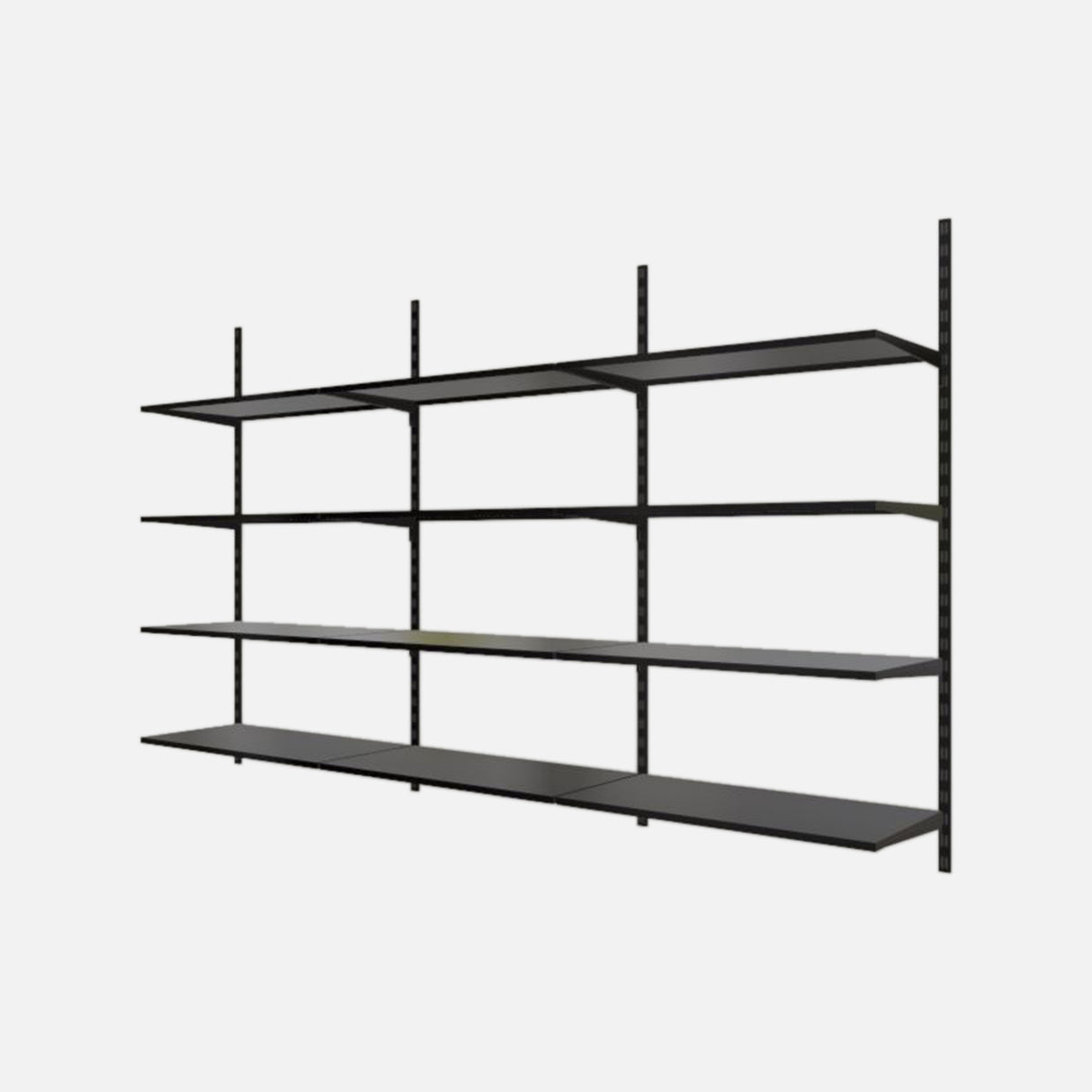 12 Steel Shelf Kit Matte Black 1500x2400x420mm