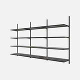 12 Steel Shelf Kit Matte Black 1500x2400x420mm