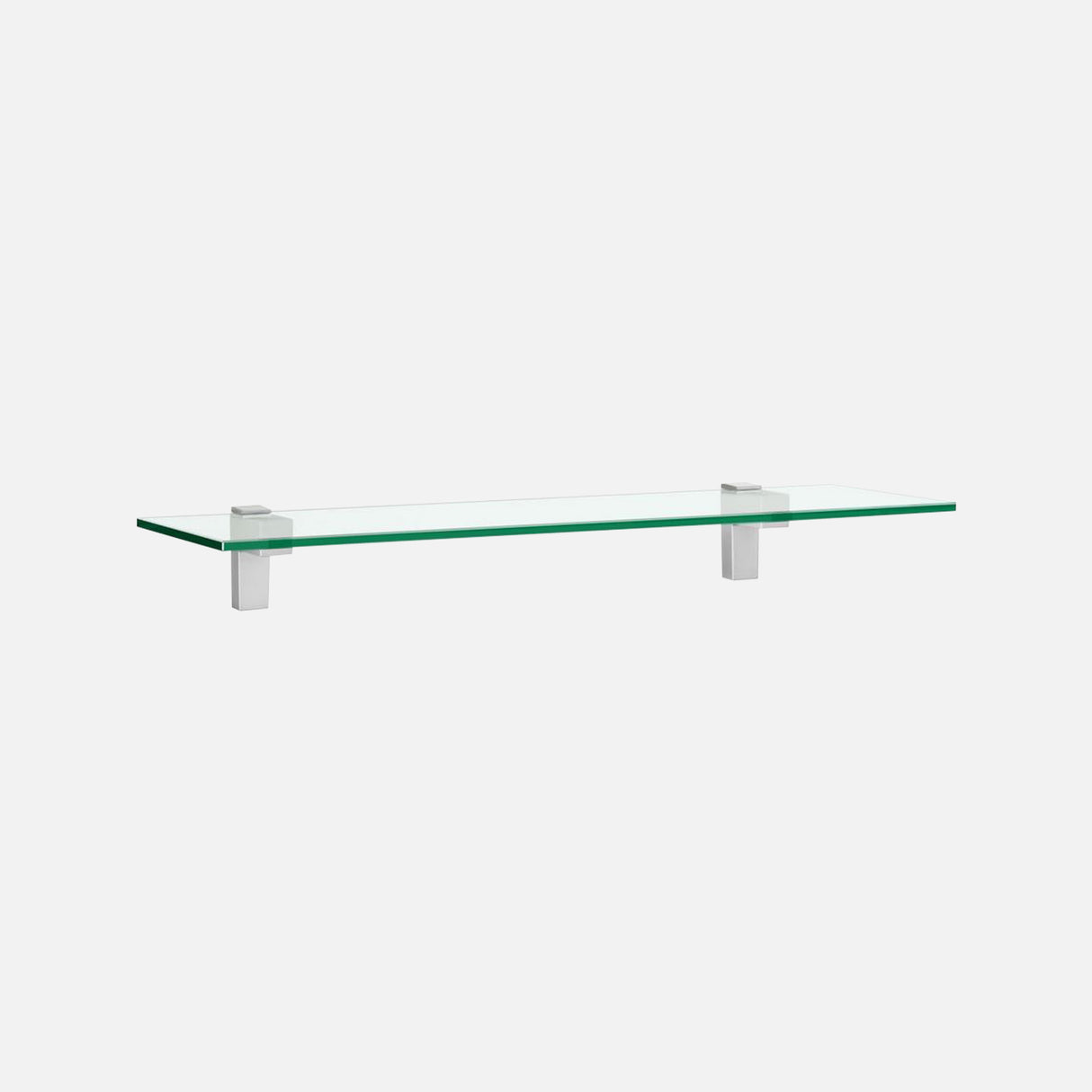 Eliot Glass Shelf Kit Square Corners 800x200x8mm