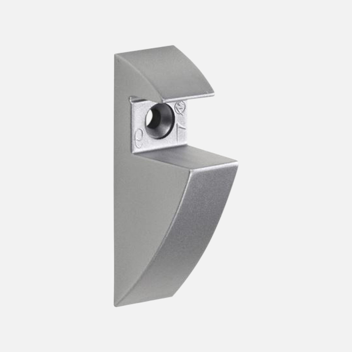 Matte Silver 19mm Clip Brackets (Pair)