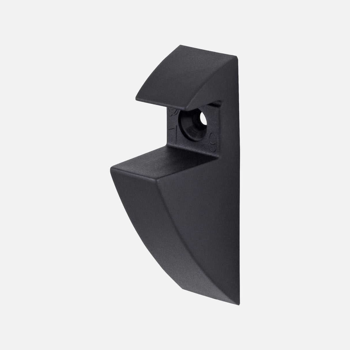 Matte Black 19mm Clip Brackets (Pair)