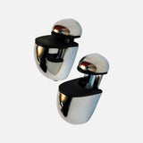 Terracotta Glass Chrome Clip Kit 600x200x6mm