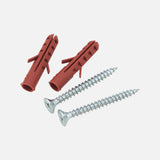 White 19mm Clip Brackets (Pair)