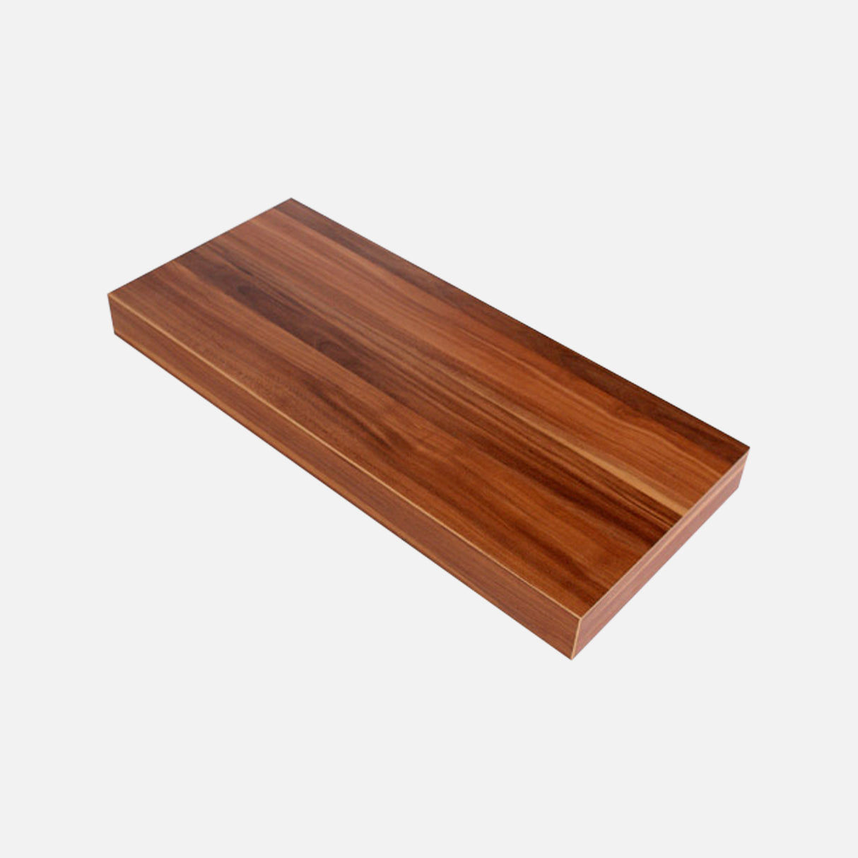 European Made Floating Shelf Walnut 570x250x50mm