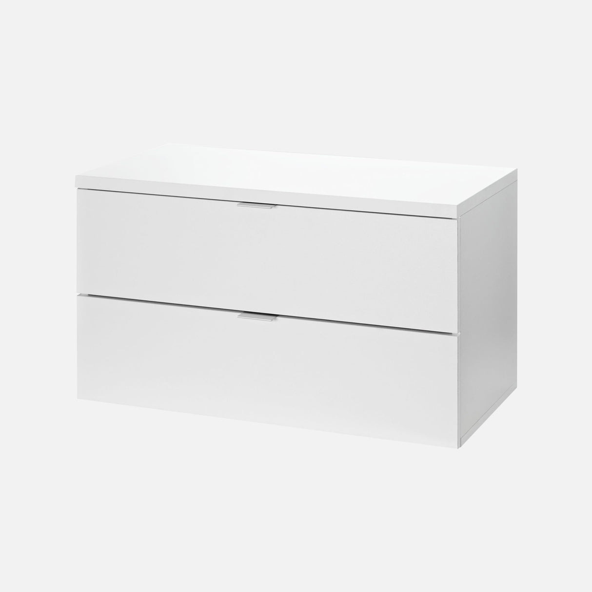 European Made 2 Drawer Shelf Kit White 800x400x450mm