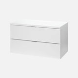 European Made 2 Drawer Shelf Kit White 800x400x450mm