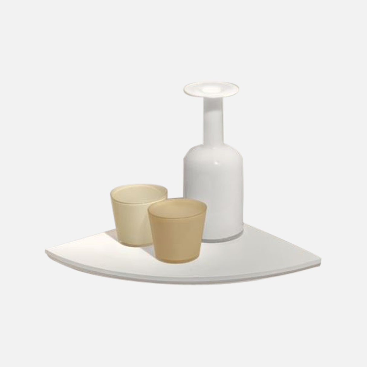 Corner Floating Profiled Shelf Matte White 300x300mm