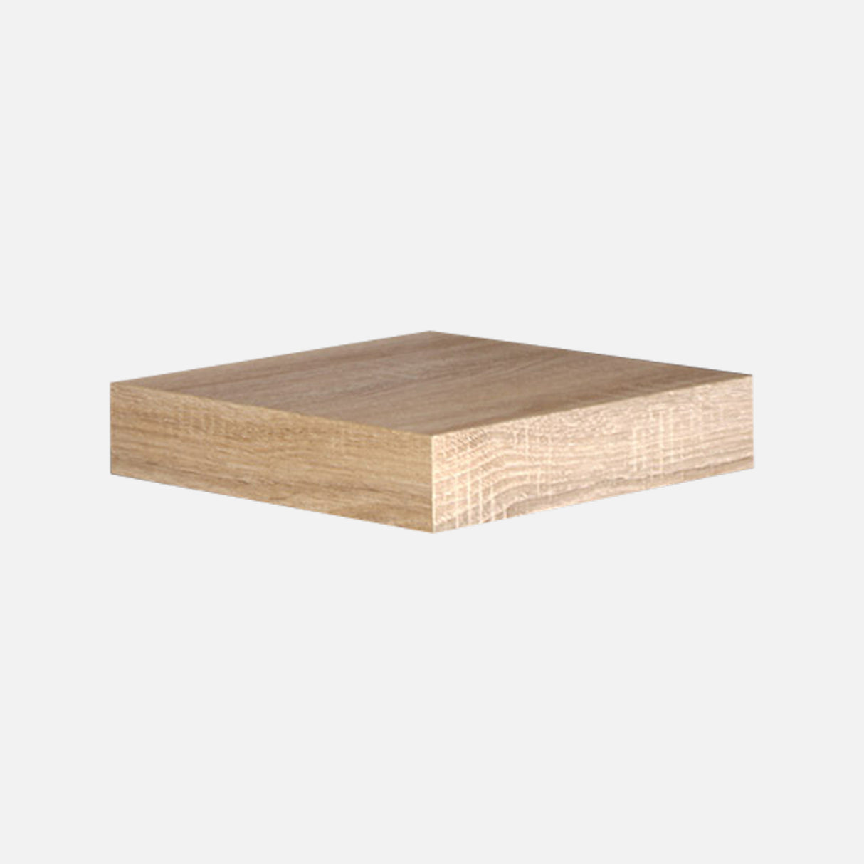 Floating Shelf Oak Veneer 250x250x50mm