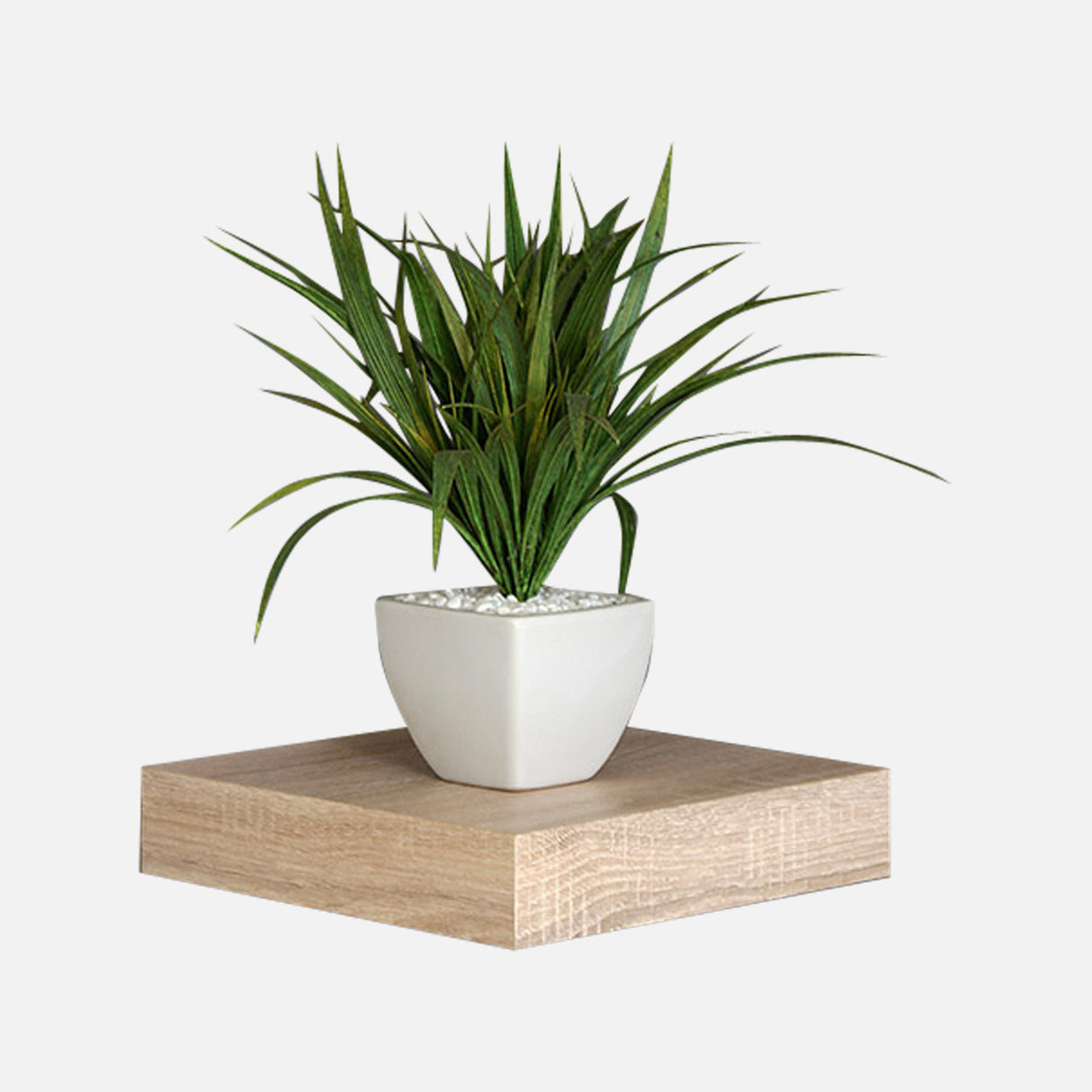 Floating Shelf Oak Veneer 250x250x50mm