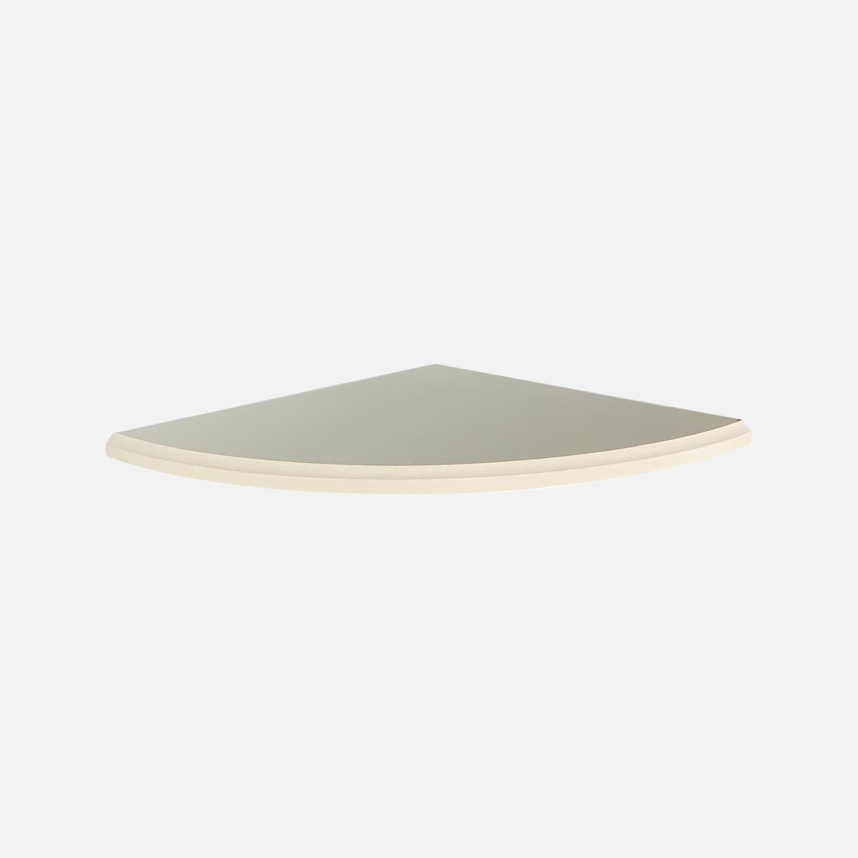 Corner Floating Profiled Shelf Matte White 300x300mm