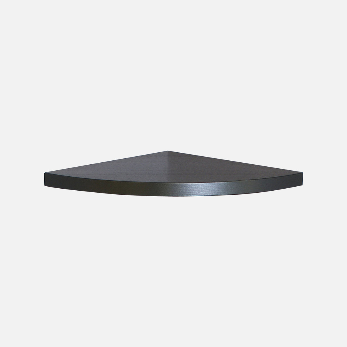 European Made Floating Corner Shelf Black 300x300x22mm