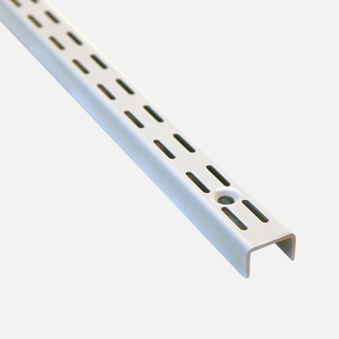 Twintrack 32mm Pitch Wall Upright White 1220mm | Shelving Shop