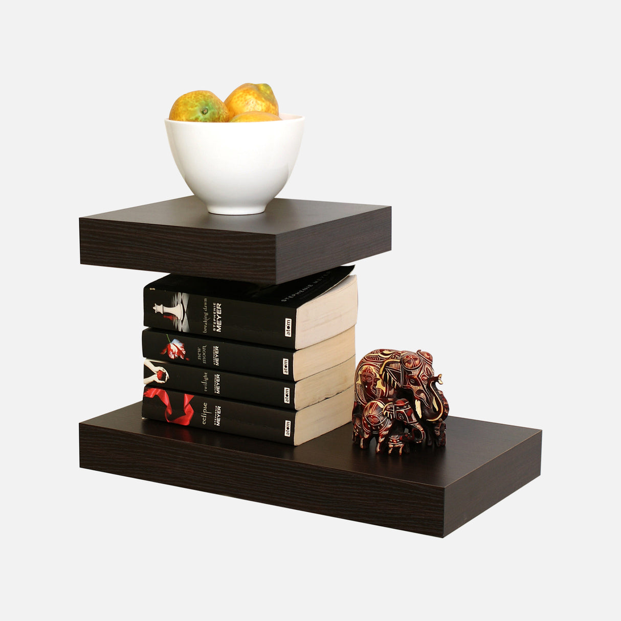 European Made Floating Shelves Mocca 445x250 & 250x250 (Double Deal)