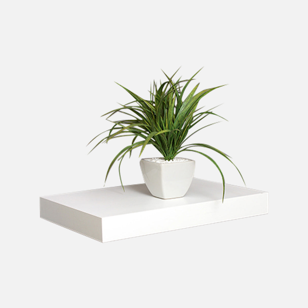 European Made Floating Shelf White 445x250x50mm