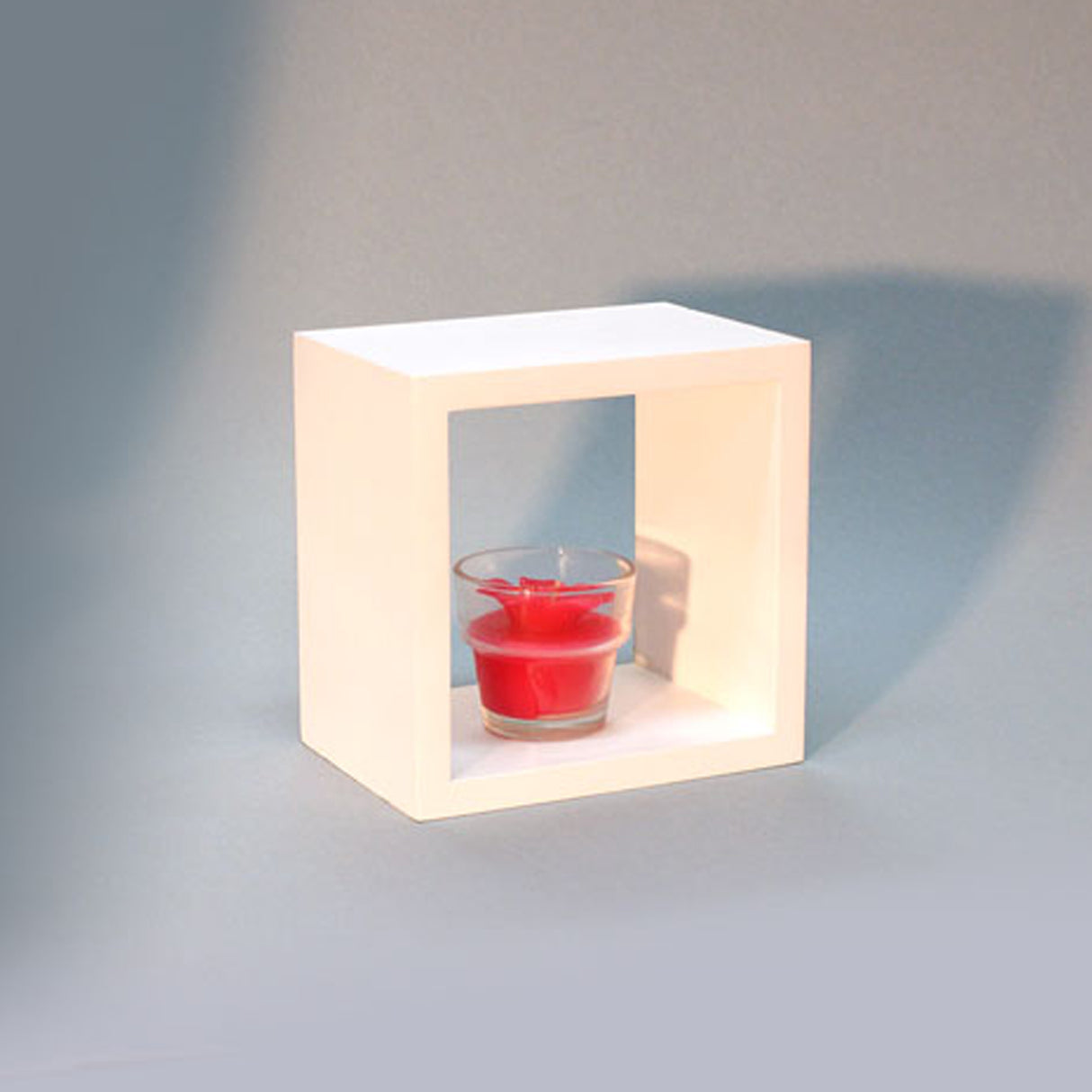 Wall Cube Shelf White 15x15x10cm