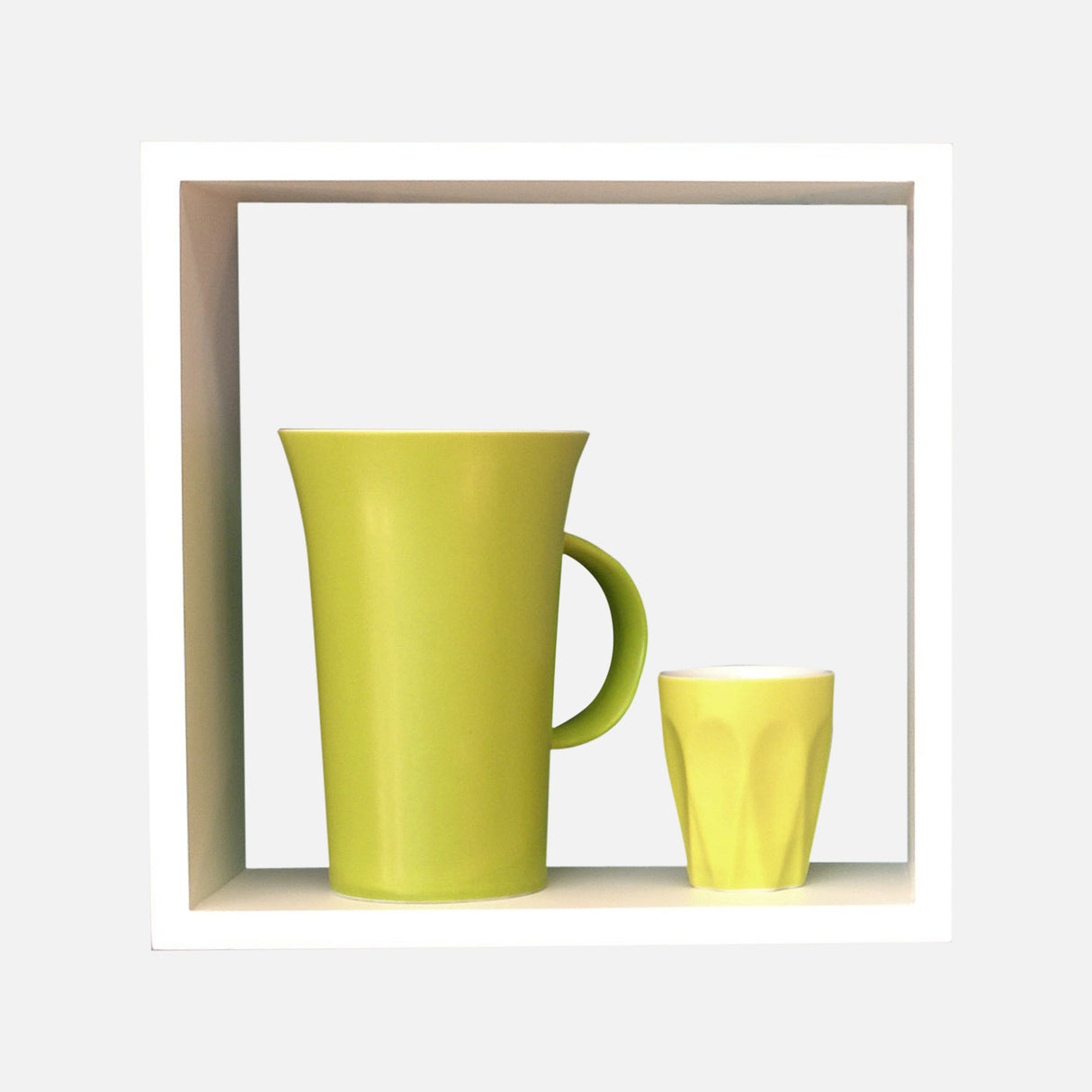 Wall Cube Shelf Matte White 25x25x10cm