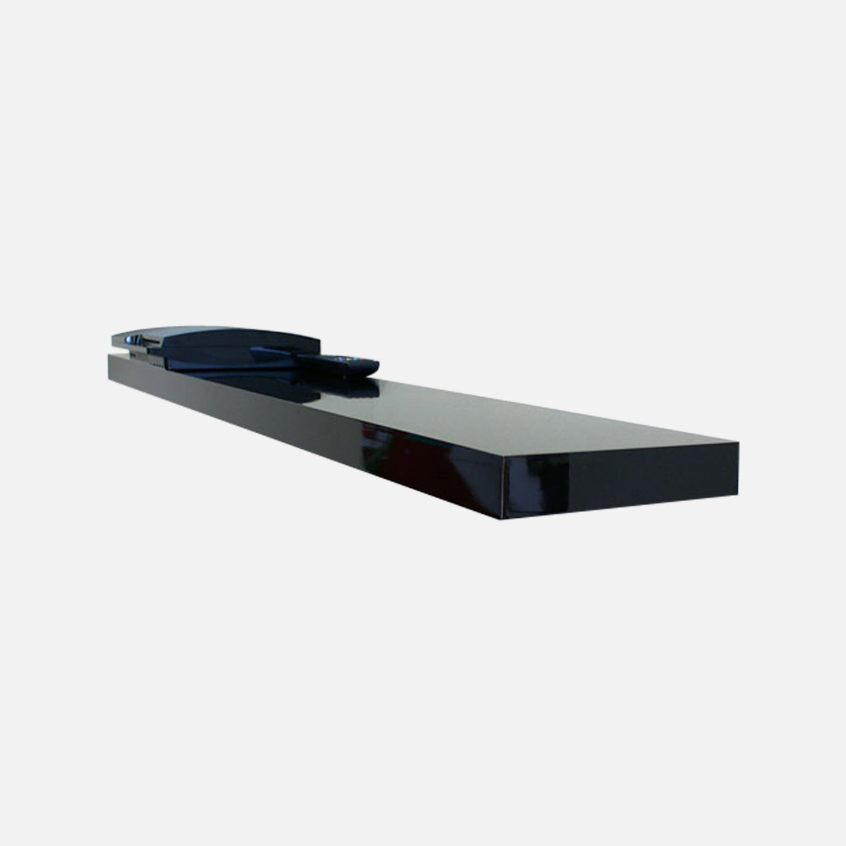 Floating Shelf Gloss Black 1500x250x50mm