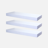 Floating Shelf Gloss White 600x250x50mm (Triple Deal)