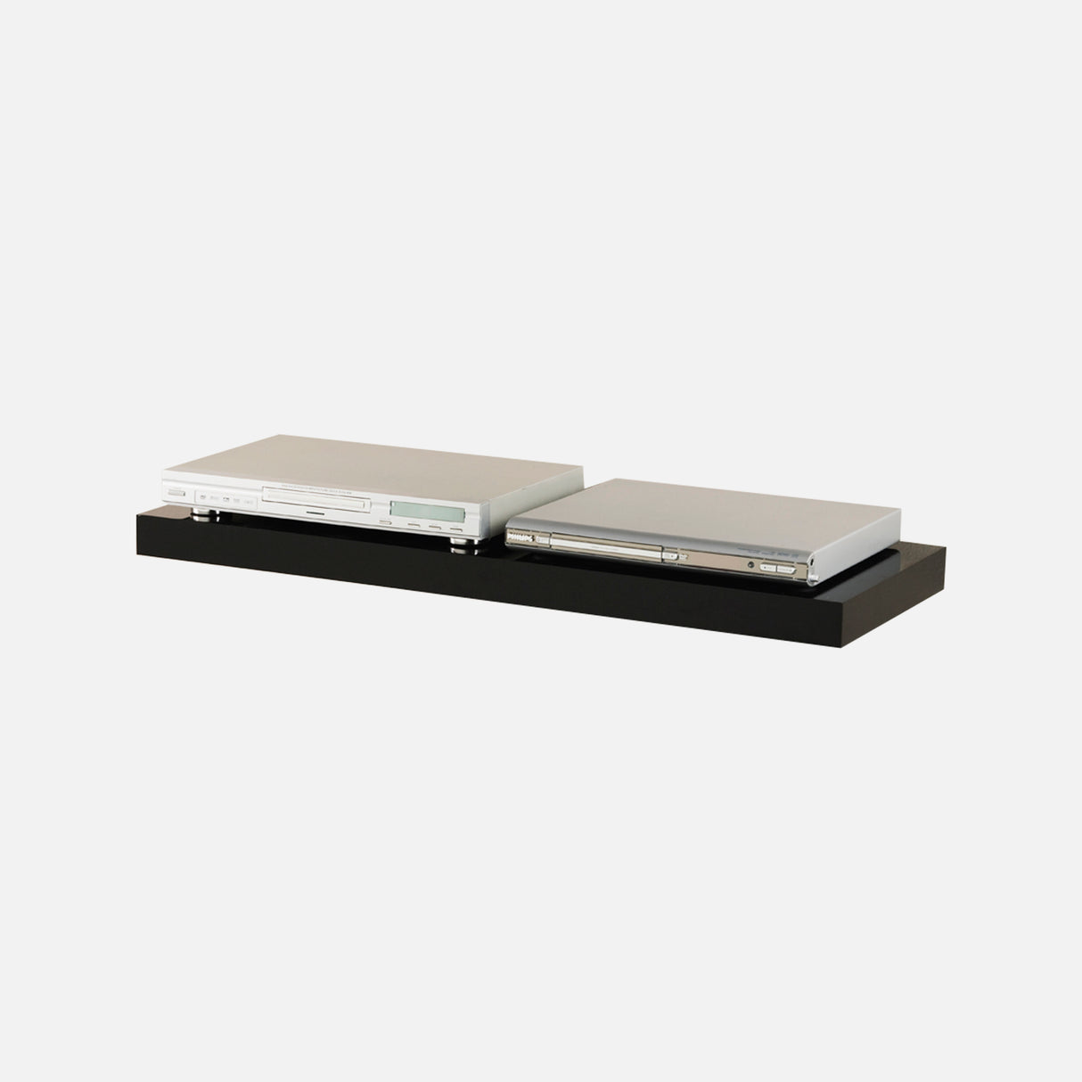 Floating Shelf Kit Gloss Black 1200x300x50mm