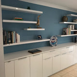 Floating Shelf Gloss White 1500x250x50mm
