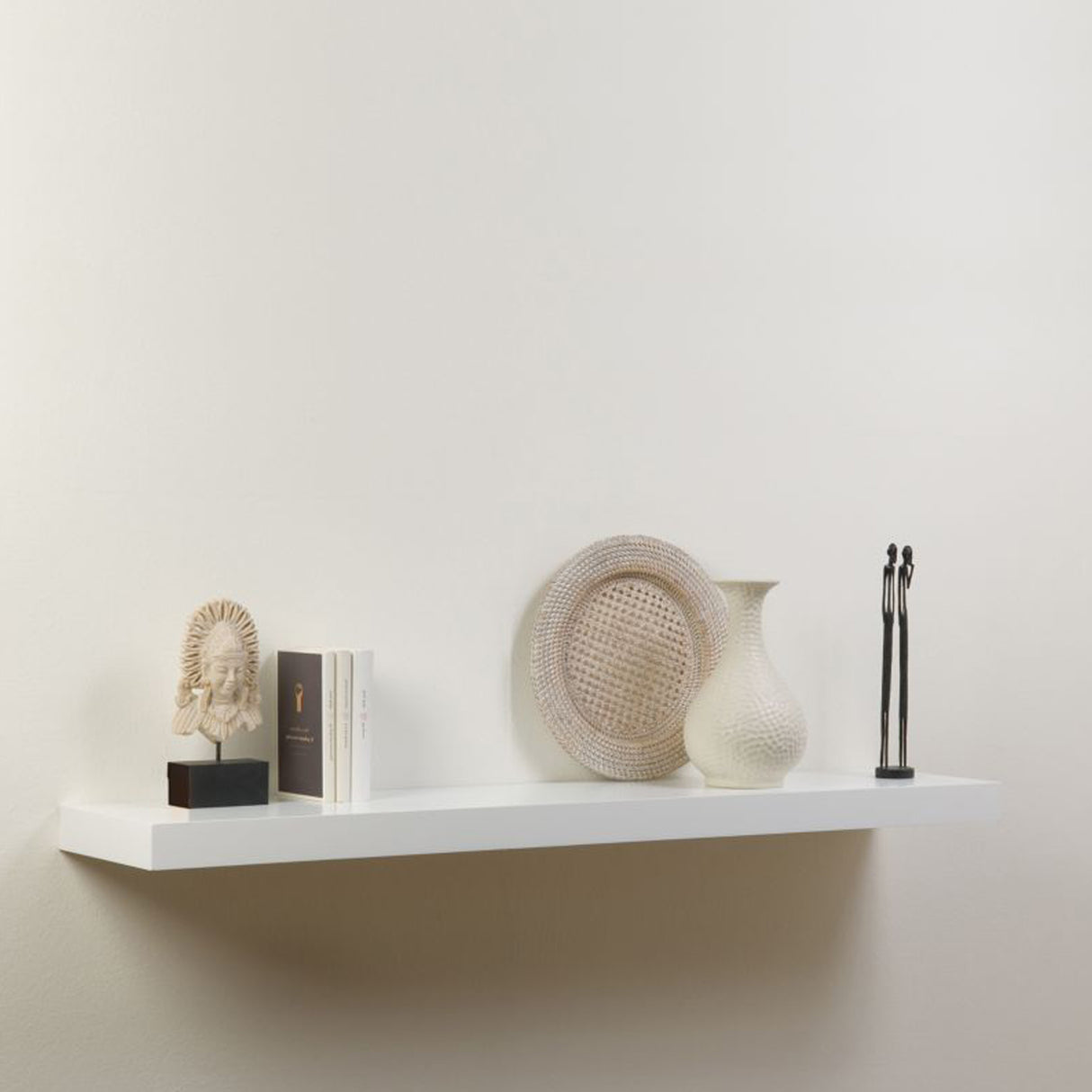 Gloss White Floating Shelf 1000x200x38mm