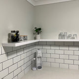 Gloss White Floating Shelf 1000x200x38mm
