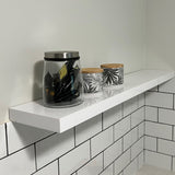 Gloss White Floating Shelf 1000x200x38mm