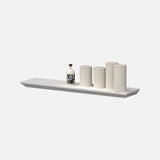 Beveled Edge Floating Shelf Matte White 1000x250x38mm (Triple Deal)