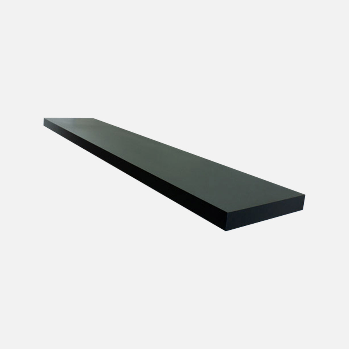 Floating Shelf Matte Black 1200x250x38mm