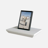 Beveled Edge Floating Shelf Matte White 250x200x32mm