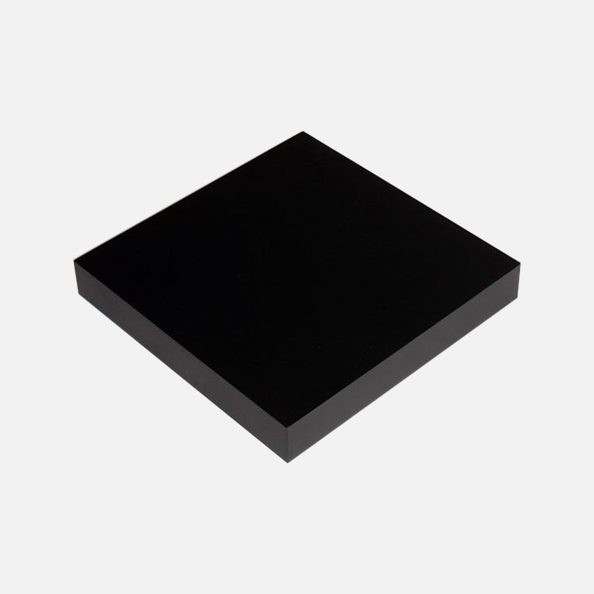 Matte Black Floating Shelf 250x250x38mm