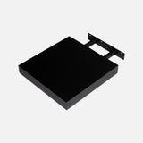 Matte Black Floating Shelf 250x250x38mm