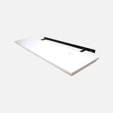 Beveled Edge Floating Shelf Matte White 800x200x32mm