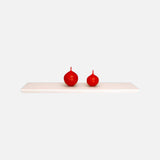 Beveled Edge Floating Shelf Matte White 800x200x32mm