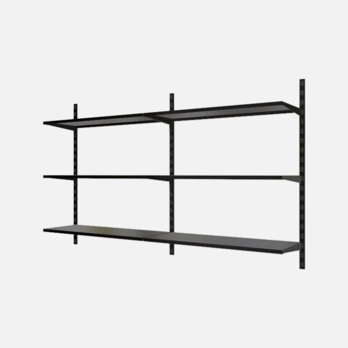 6 Steel Shelf Kit Matte Black 1000x1600x250mm