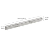 Glass Shelf Slot Bracket 600x10mm