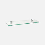 Glass Shelf Chrome Clips Kit 600x150x8mm