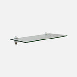 Deeper Glass Shelf Kit ARA Stainless Clip Brackets 600x300x8mm