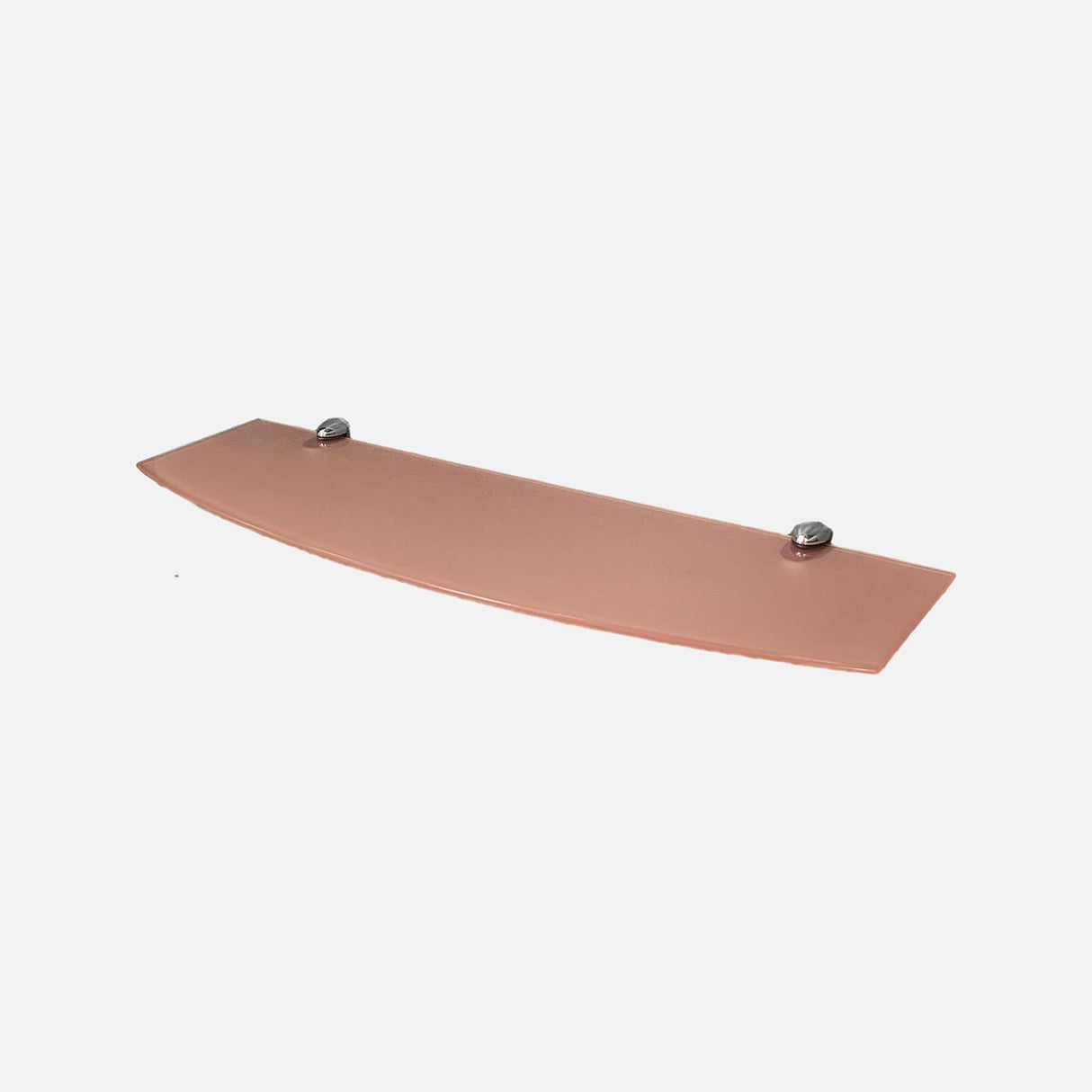 Terracotta Glass Chrome Clip Kit 600x200x6mm