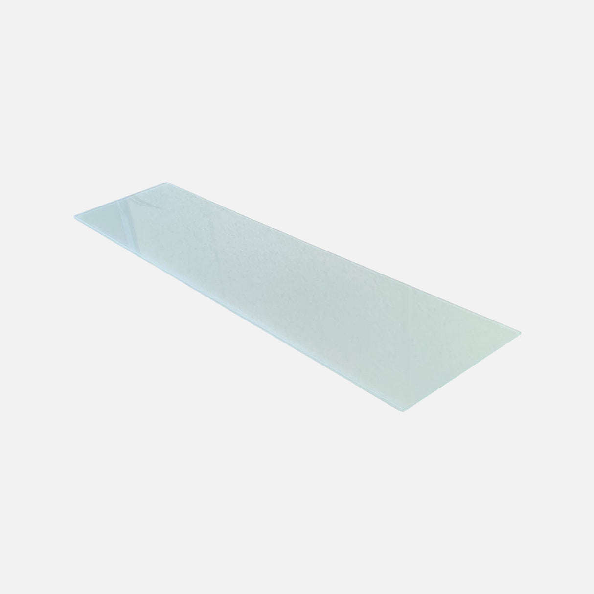 Rectangular Glass Shelf Crystal White 800x250x6mm