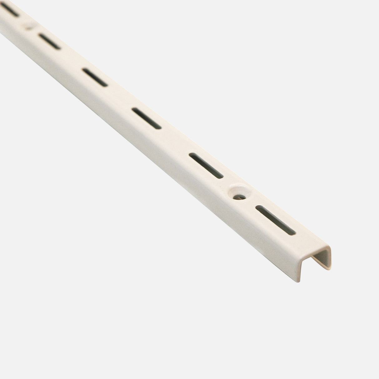 Topshelf Single Slot 50mm Pitch Upright White 500mm