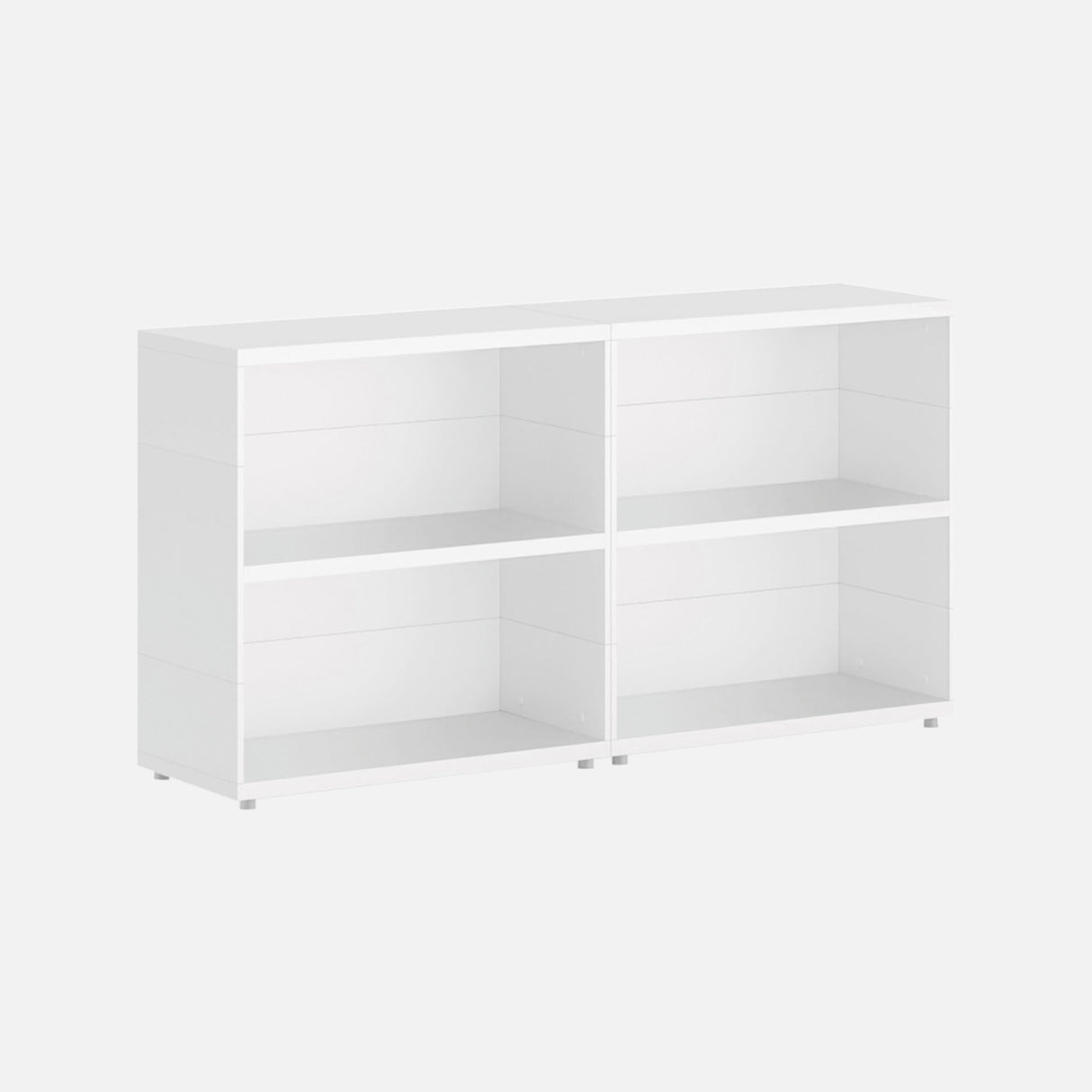 European Made Case Bookcase 2x2 Mini White