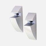 Glass Shelf Clips Silver 8mm (Pair)